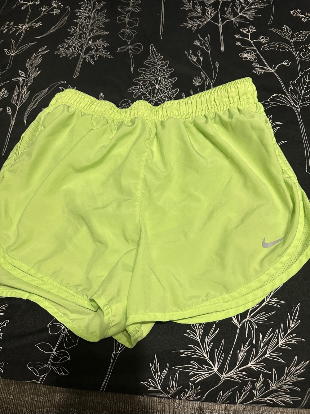 Nike Women’s Neon Lime Athletic Running Shorts